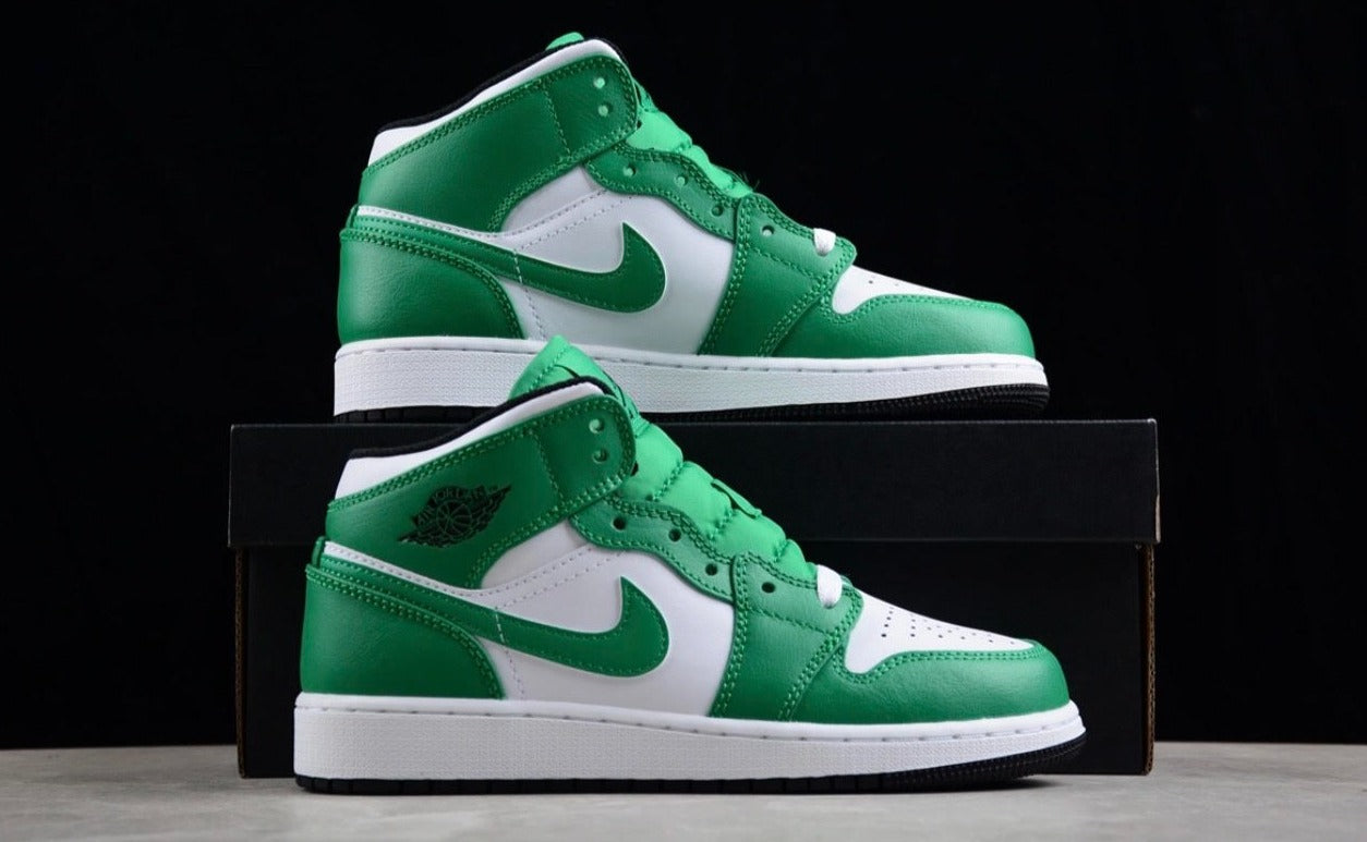 JORDAN 1 mid lucky GREEN